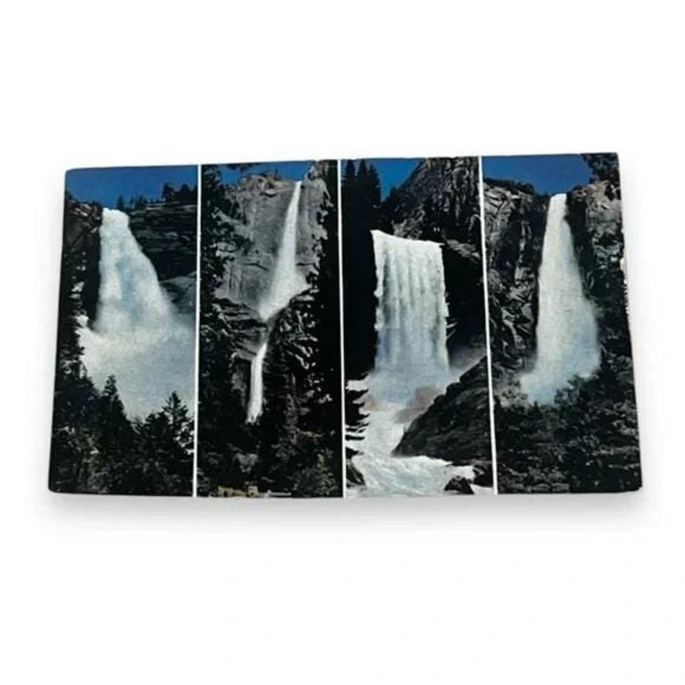 Postcard Yosemite National Park California The Four Falls c1953 Chrome C203